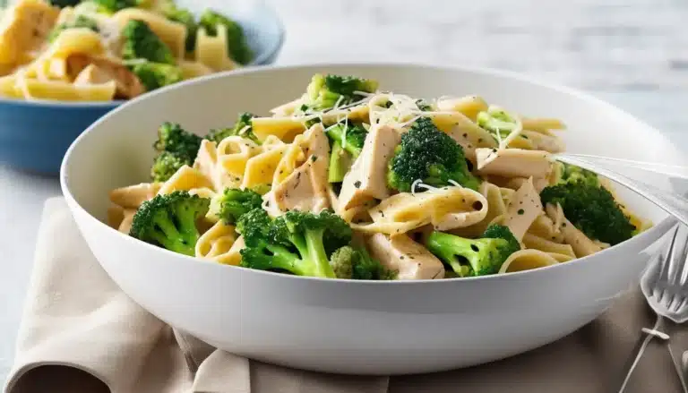 CREAMY CHICKEN AND BROCCOLI PASTA