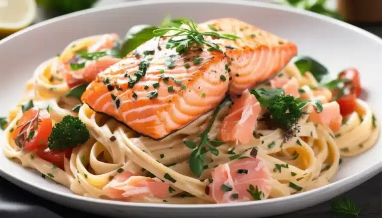 CREAMY SALMON LINGUINE