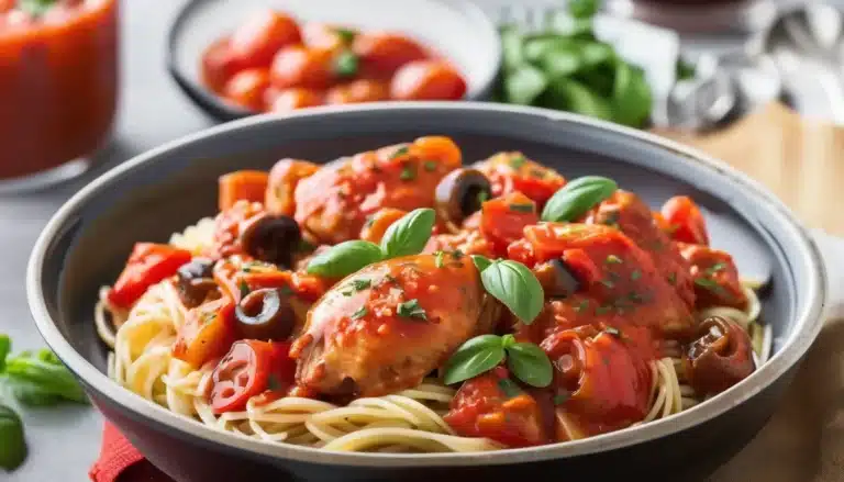 CROCK POT CHICKEN CACCIATORE