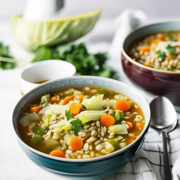Cabbage Barley Soup
