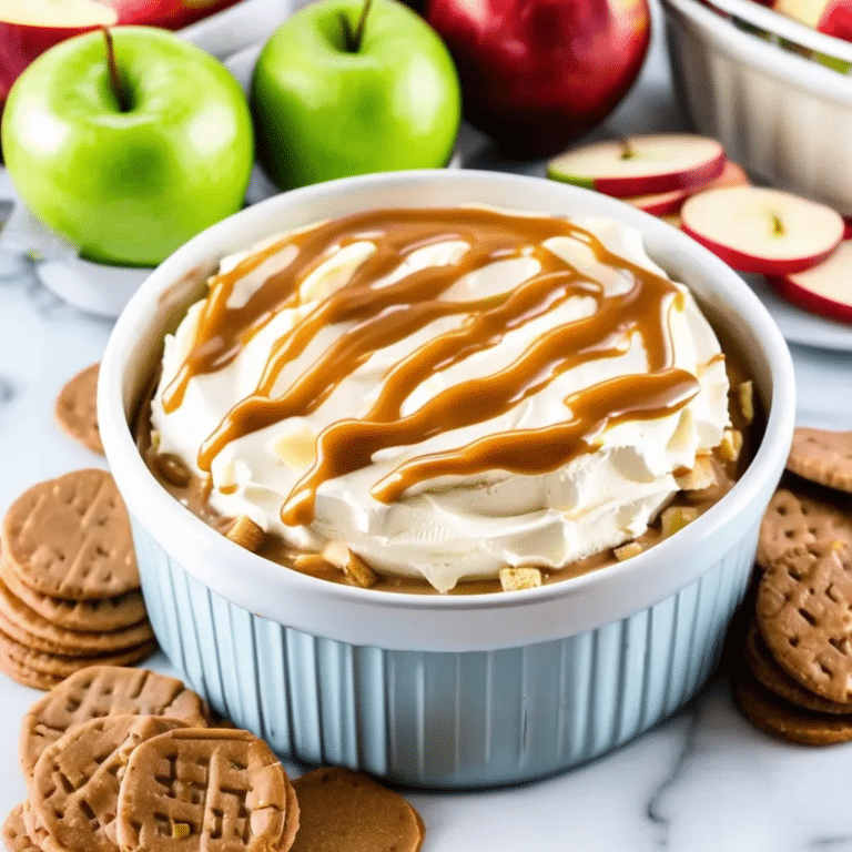 Caramel Apple Cheesecake Dip