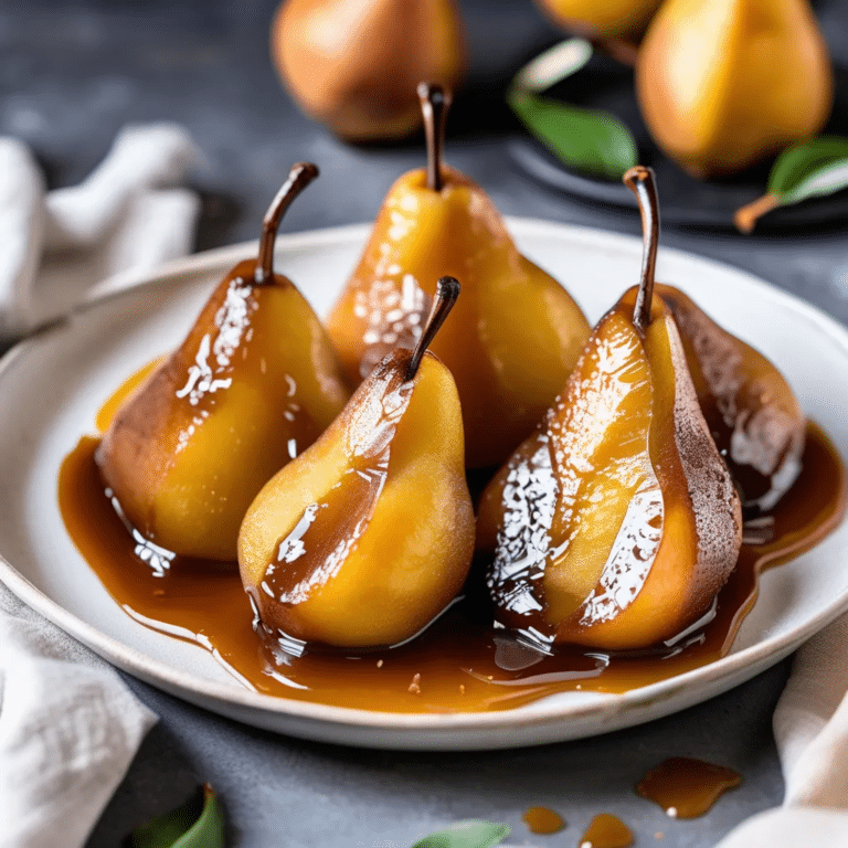 Caramelized Pears