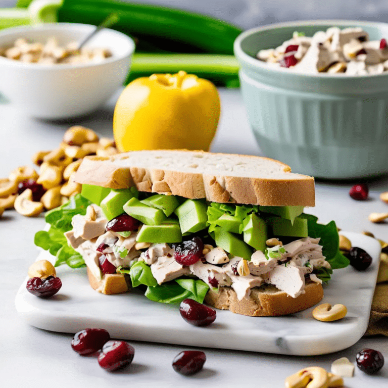 Cashew Turkey Salad Sandwiches