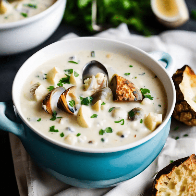 Cauliflower Clam Chowder
