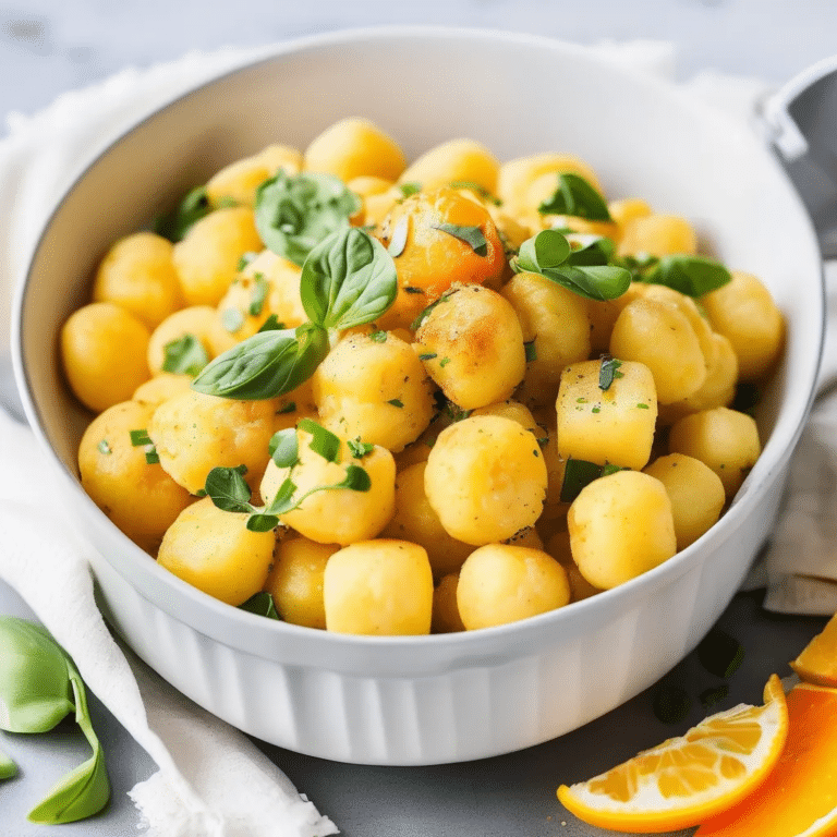 Cauliflower Orange Gnocchi