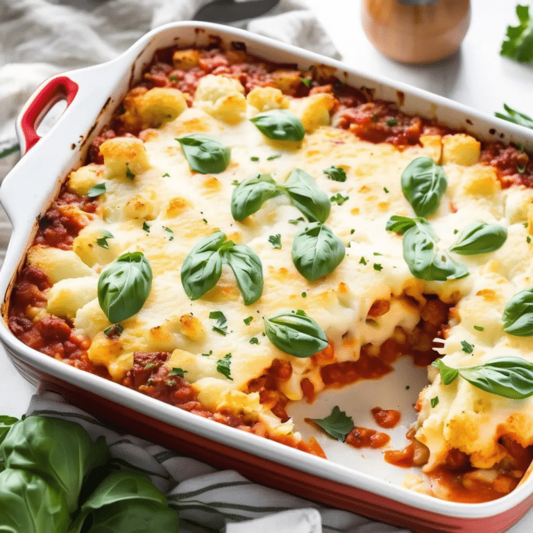 Cauliflower Parmesan Casserole