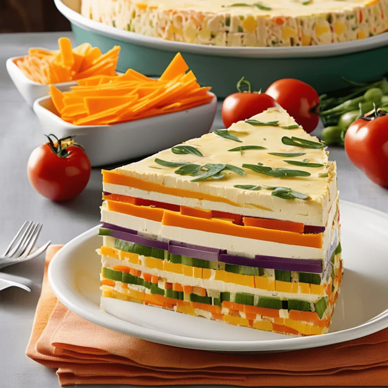 Cheddar-Veggie Appetizer Torte