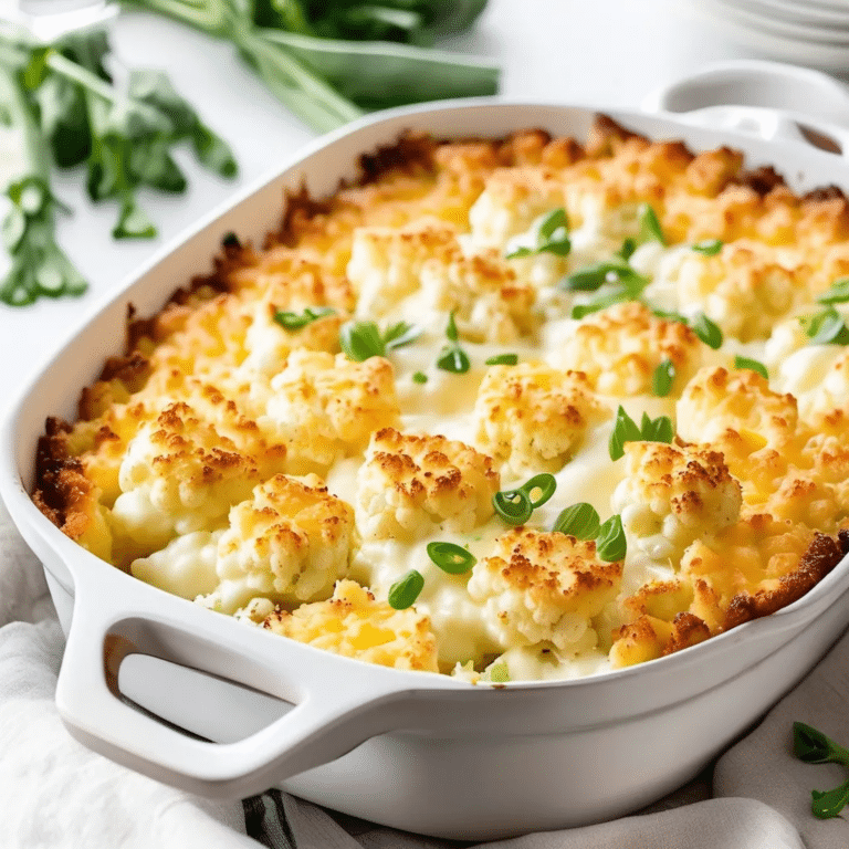 Cheesy Cauliflower Bake