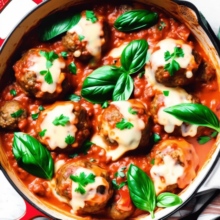 Cheesy Meatball Skillet