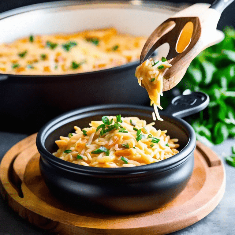 Cheesy Orzo