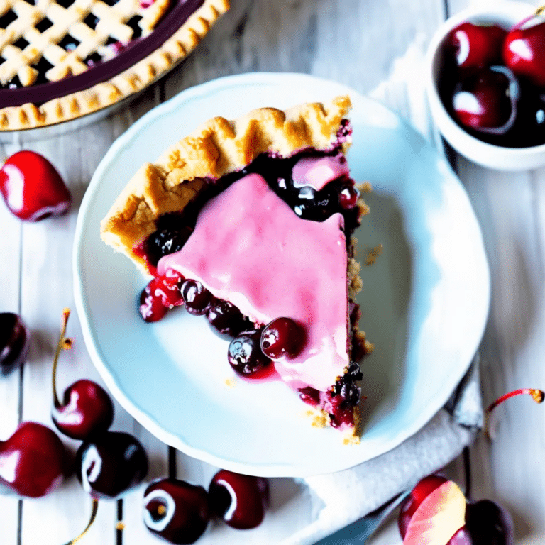 Cherry Crumble Pie