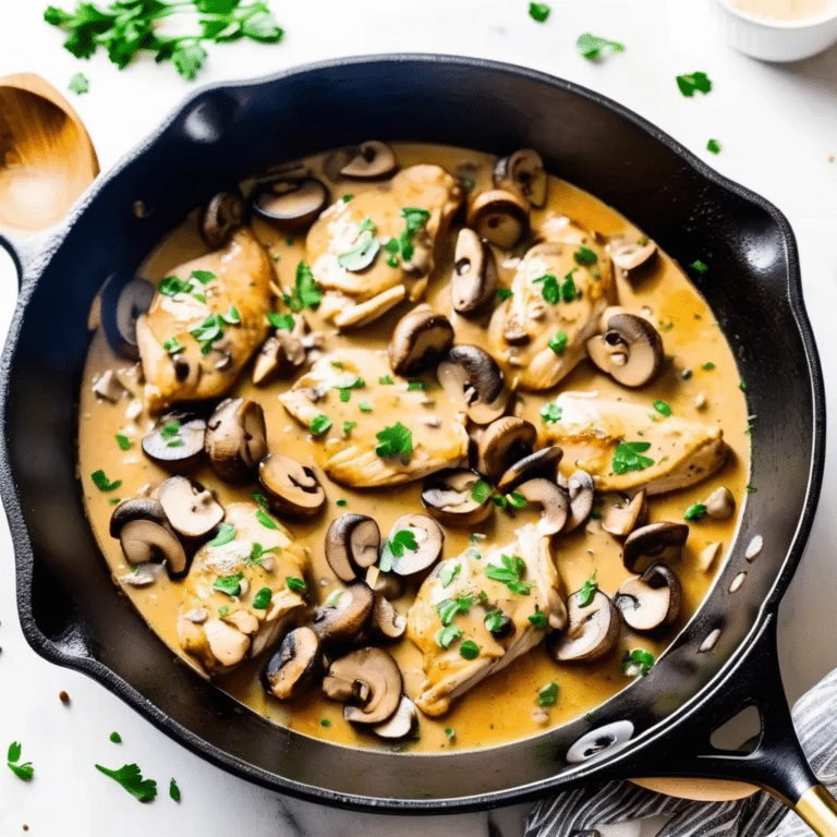Chicken And Mushroom Skillet
