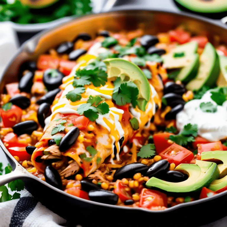Chicken Burrito Skillet