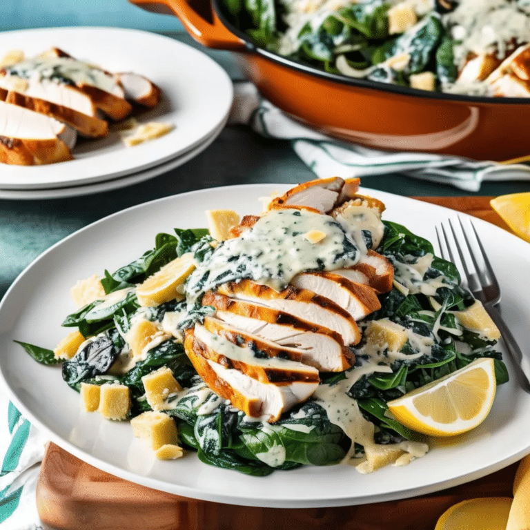 Chicken Caesar Florentine