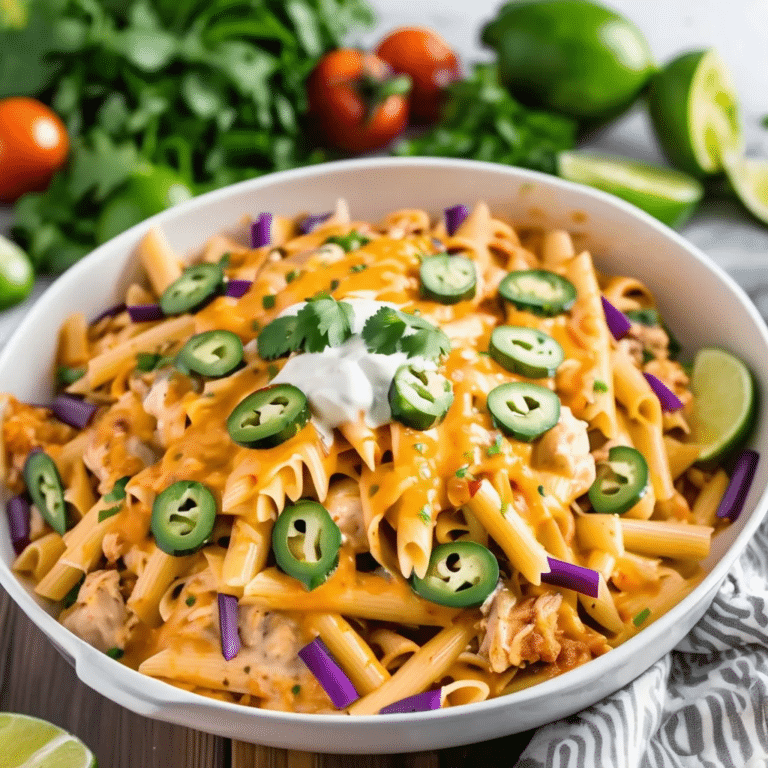 Chicken Enchilada Pasta