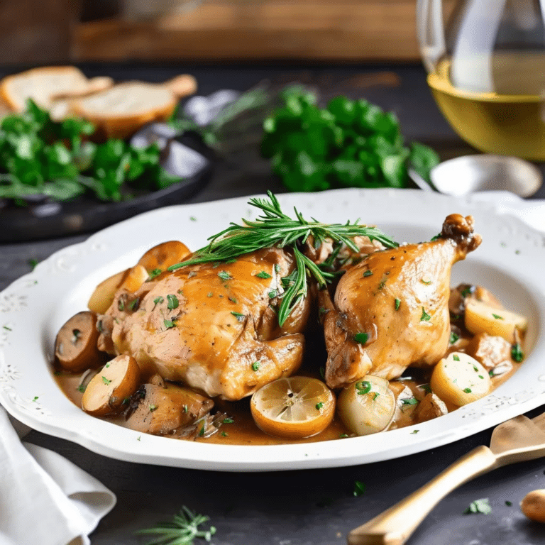 Chicken In Wine Sauce