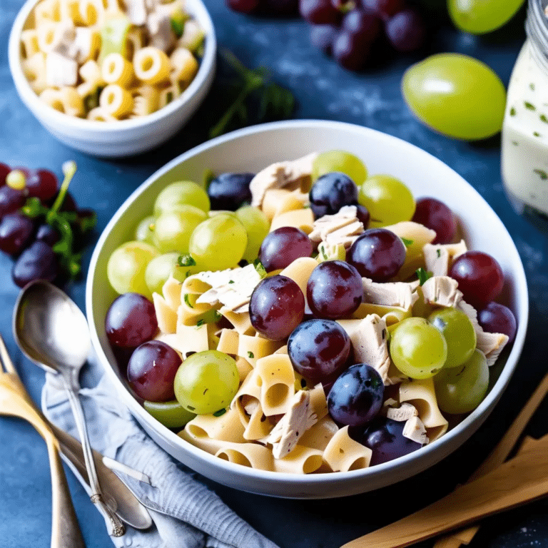 Chicken Pasta Salad With Grapes