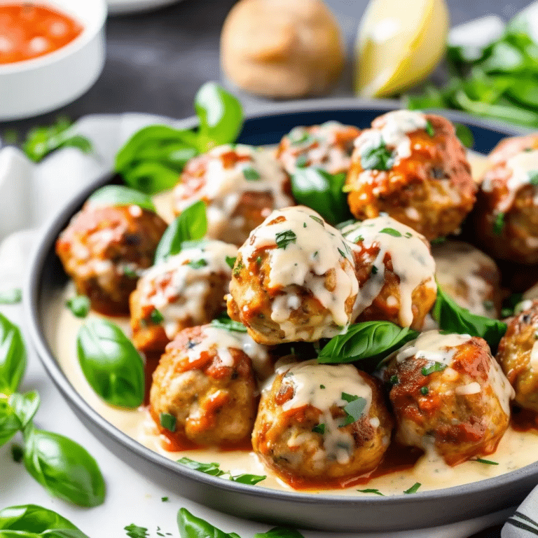 Chicken Romano Meatballs