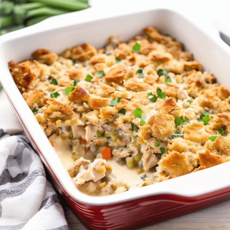 Chicken Stuffing Casserole