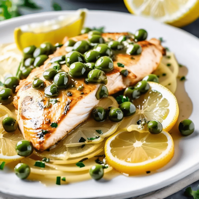 Chicken With Lemon-Caper Sauce