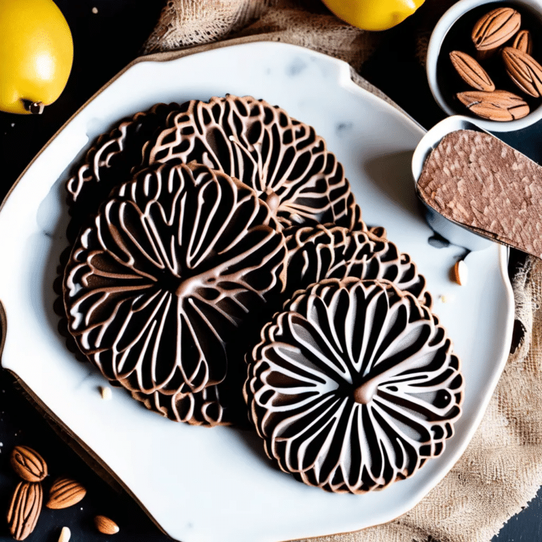 Chocolate Almond Pizzelles