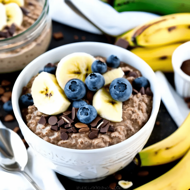 Chocolate Banana Overnight Oats