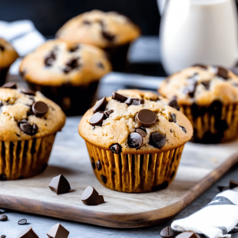 Chocolate Chip Coffee Muffins