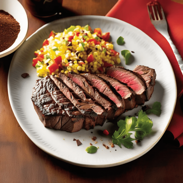 Chocolate-Chipotle Sirloin Steak
