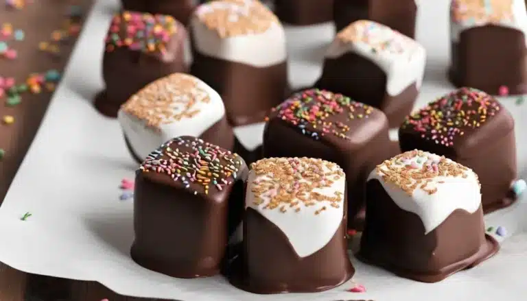 Chocolate Dipped Marshmallows