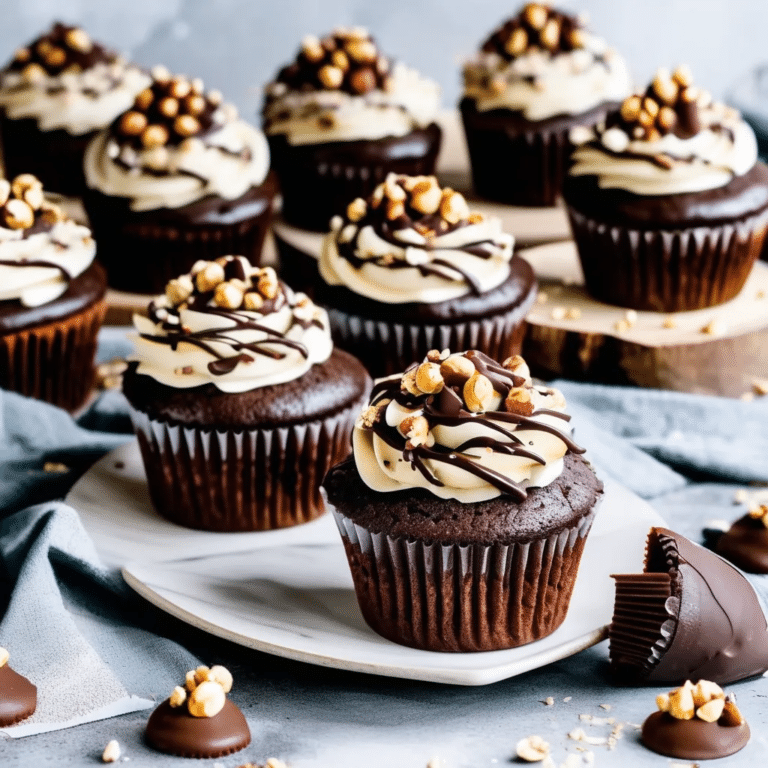 Chocolate Hazelnut Cupcakes