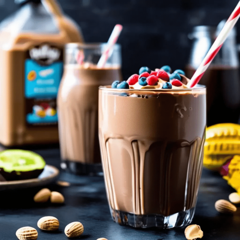 Chocolate Peanut Butter Shakes