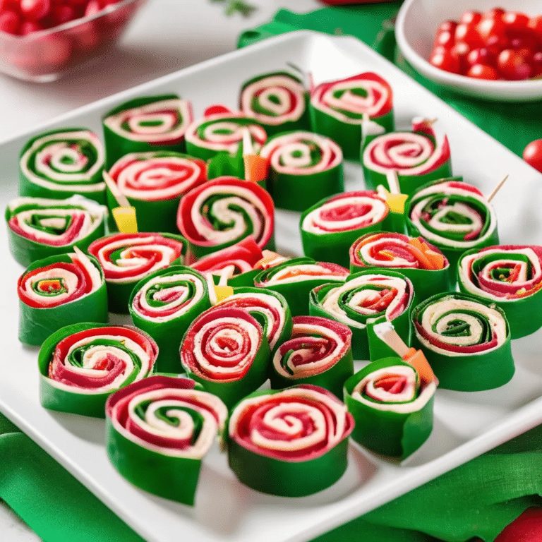 Christmas Party Pinwheels