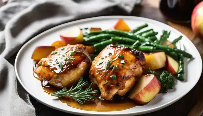 Cider Glazed Chicken Thighs