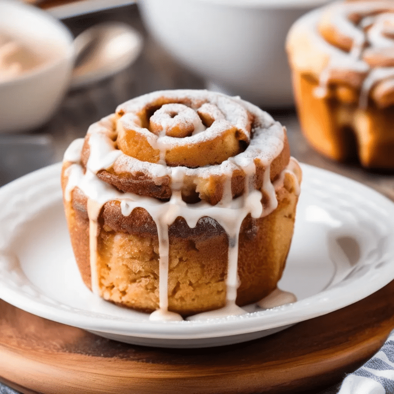 Cinnamon Roll Mug Cake