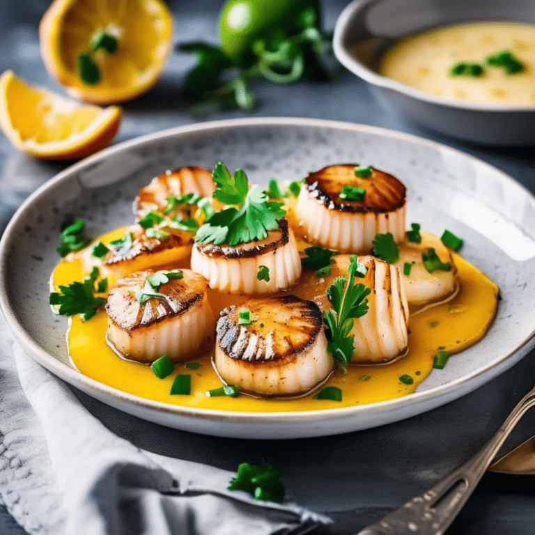 Citrus Scallops