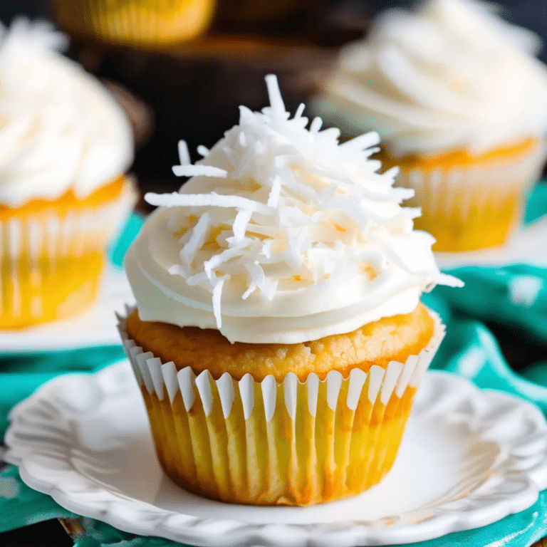 Coconut Cream Cupcakes
