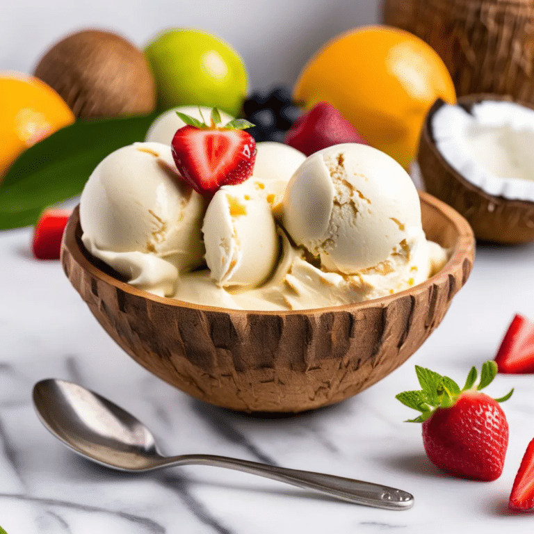 Coconut Milk Ice Cream