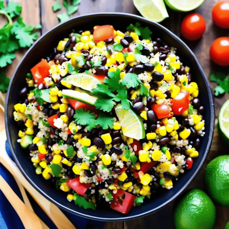 Corn And Black Bean Quinoa Salad