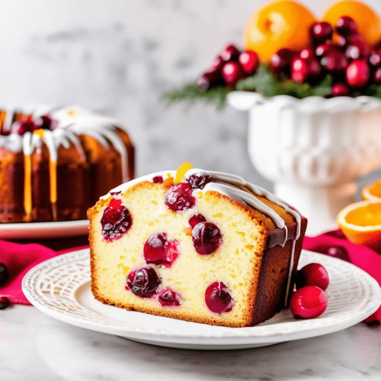 Cranberry Orange Pound Cake
