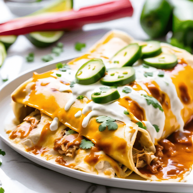 Cream Cheese Chicken Enchiladas