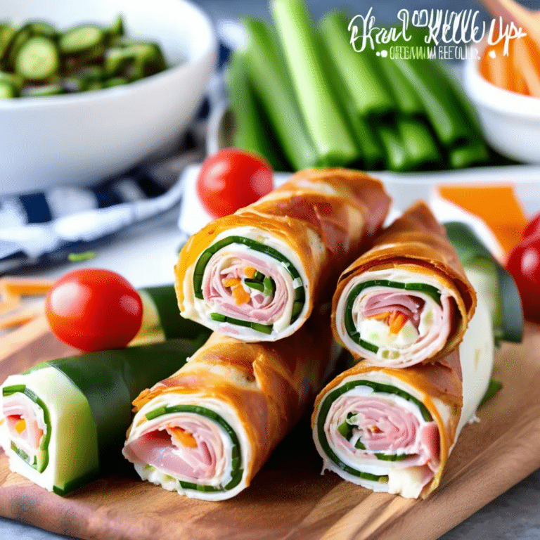 Cream Cheese Ham Roll-Ups