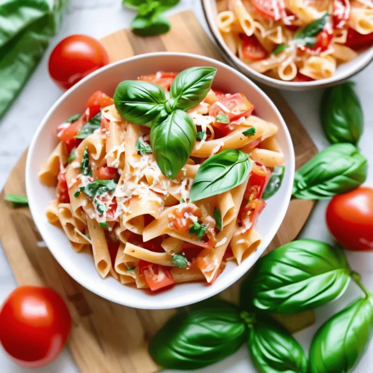 Creamy Basil & Tomato Pasta