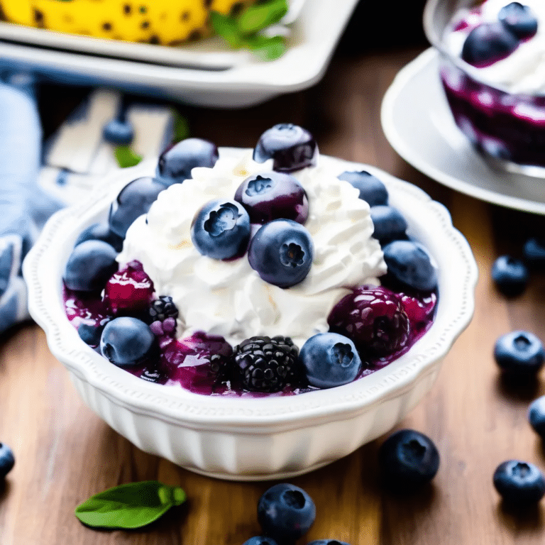 Creamy Blueberry Gelatin Salad