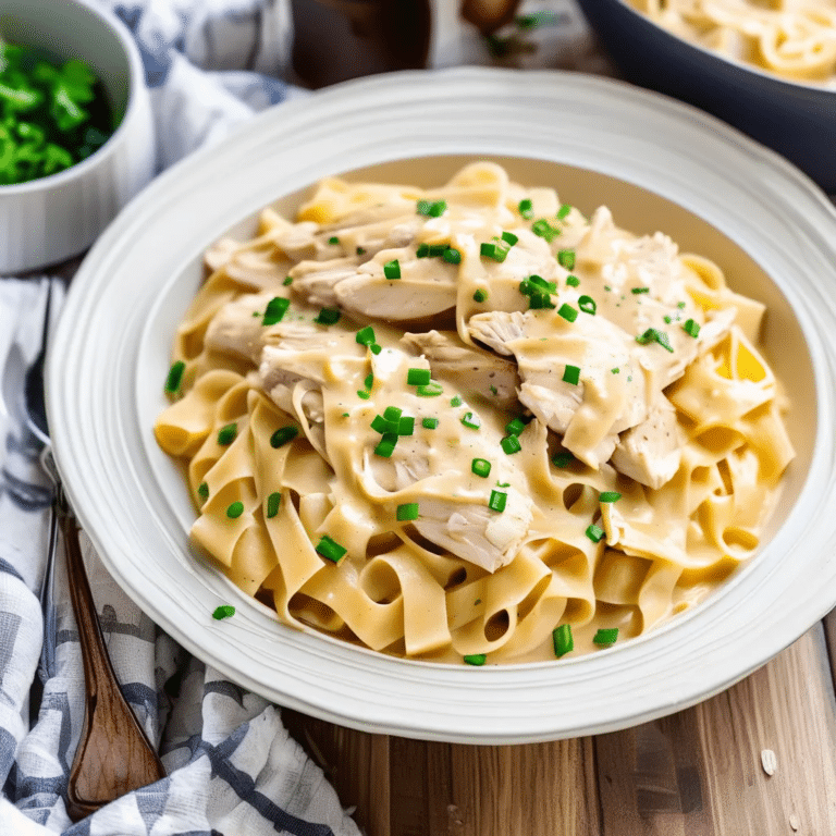 Creamy Chicken And Noodles