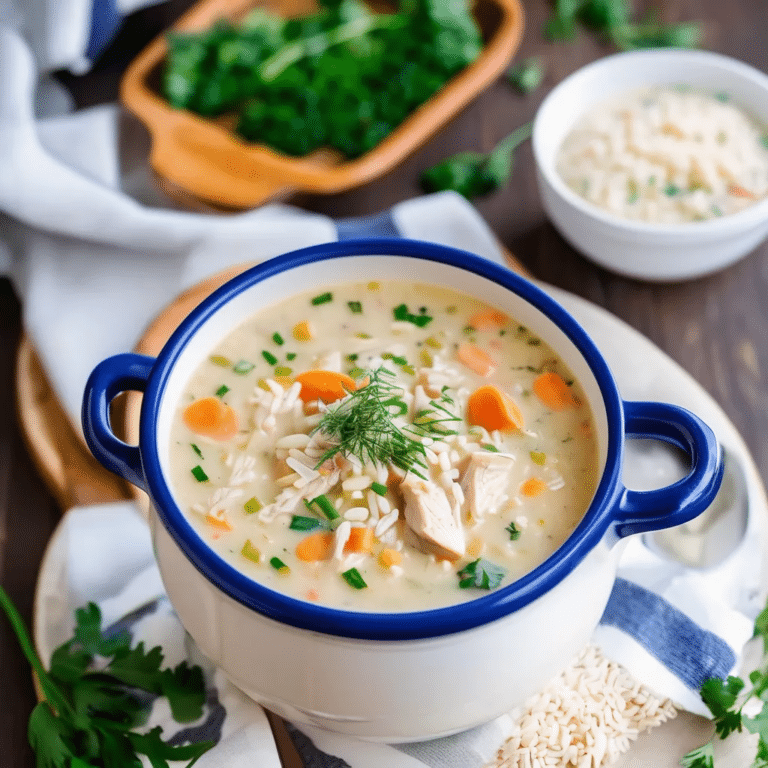 Creamy Chicken Rice Soup