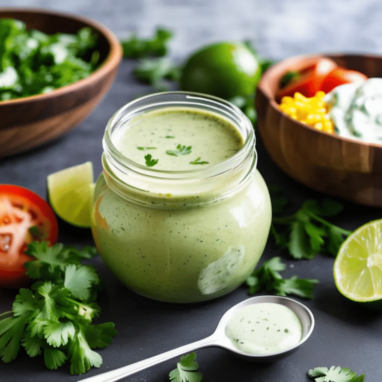 Creamy Cilantro Salad Dressing