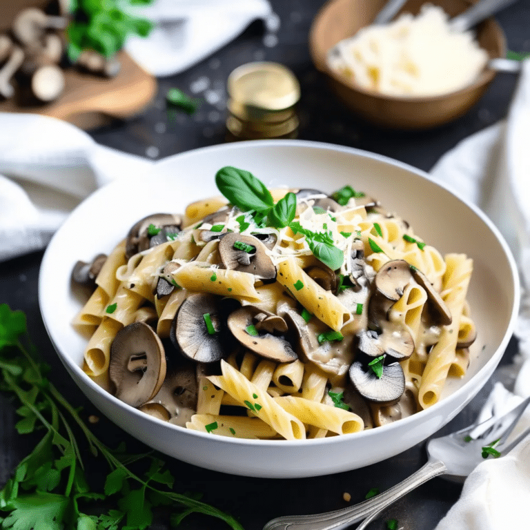 Creamy Mushroom Pasta