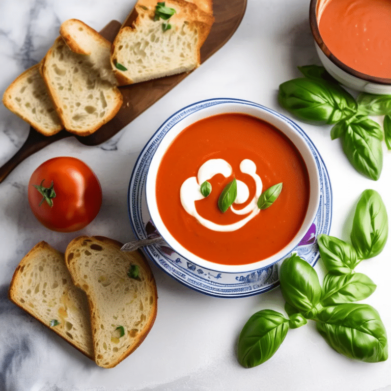 Creamy Tomato Basil Soup