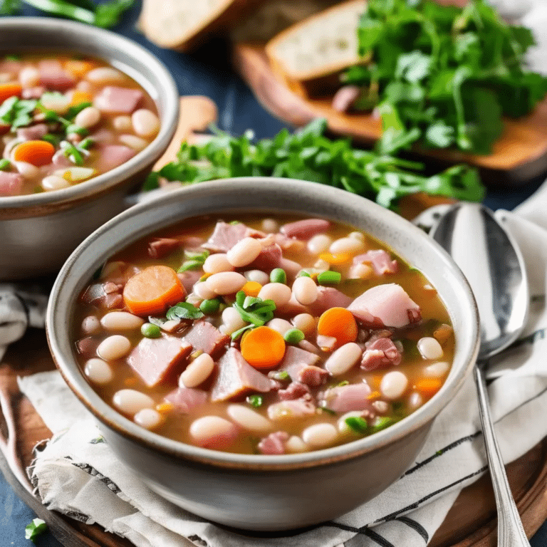 Crock Pot Ham And Bean Soup