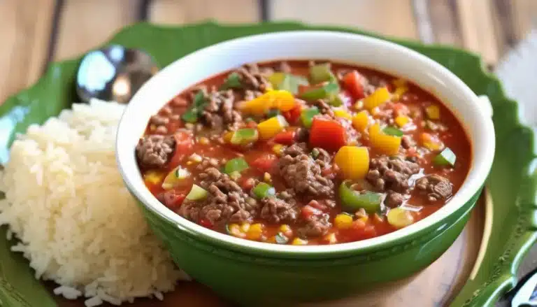 Crockpot Stuffed Pepper Soup
